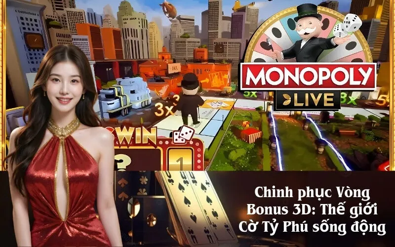 Chinh phục Vòng Bonus 3D Thế giới Cờ Tỷ Phú sống động